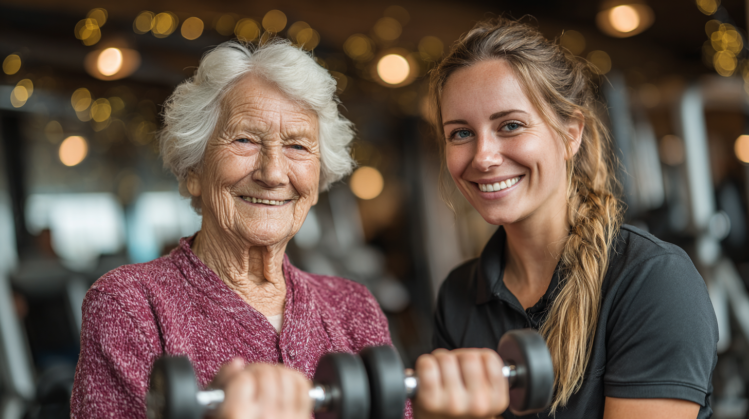 Індивідуальне тренування з тренером для старшої людини